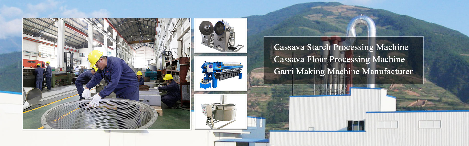 Cassava flour processing machine