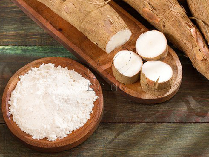 Organigramme de la transformation de la farine de manioc