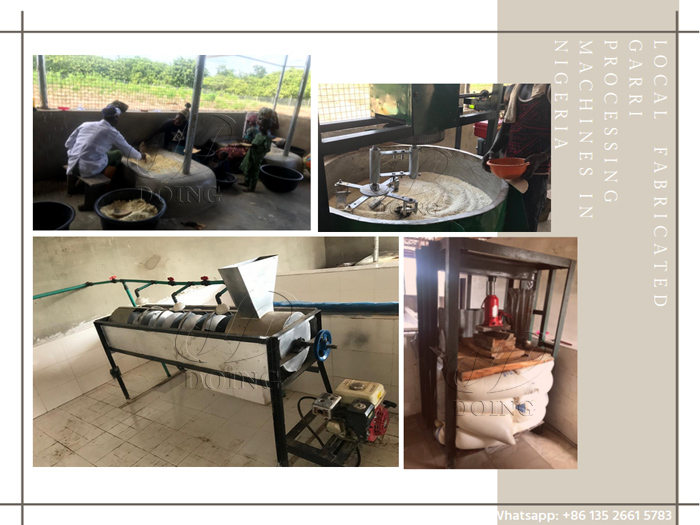 Garry machinery for Native Manufacturing and Modern Garry machinery for manioc Production in Nigeria