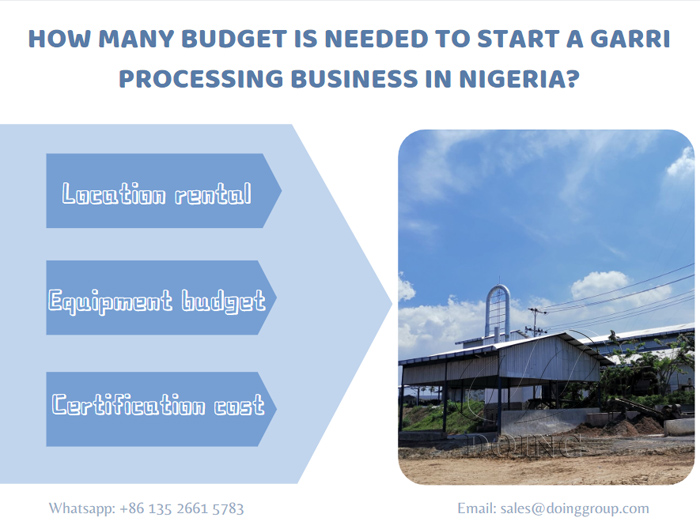 garri Processing factory in Nigeria