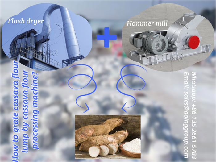 Comment broyer la farine de manioc?
