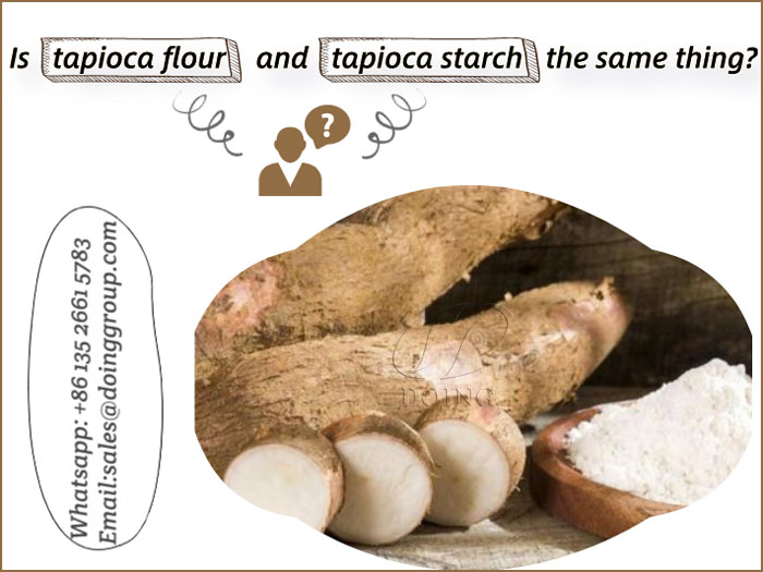 La farine de manioc est-elle la même que l'amidon de manioc?